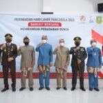 Dandim 0607/ Kota Sukabumi Ikuti Upacara lahir Pancasila secara virtual.