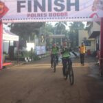 Jalin Sinergitas Anggota Kodim 0621/Kab.Bogor Ikuti Kegiatan Fun Bike HUT Bhayangkara Ke.76 Polres Bogor
