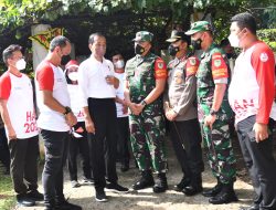 Kasi Ops Kasrem 061/Sk Kolonel lnf DR.Sigit Purwanto S.l.P.,M.Si Pimpin Apel Kesiapan Pengamanan VVIP Kunjungan Presiden Joko Widodo ke Taman Teisjman Kebun Raya Bogor