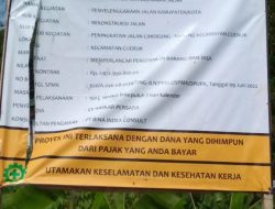 Peningkatan Jalan Cibalung Maseng Asal Jadi Diduga CV Haskar Persada Lepas Tanggung Jawab