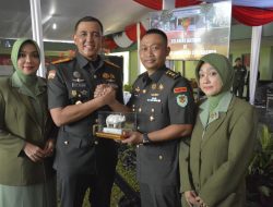 Danrem 061/Sk Brigjen TNI Rudy Saladin MA, pimpin acara serah terima Jabatan Komandan Yonif 315/Grd