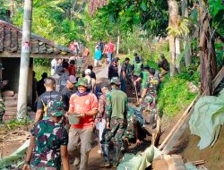 Program TMMD Ke.114  Kodim 0608/Cianjur Jadi Ajang Keakraban  Masyarakat Dan TNI