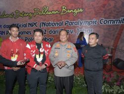 SELURUH ATLIT PARALYMPIC, PELATIH DAN OFFICIAL GEMBIRA DISAMBUT KAPOLDA JABAR