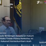 MEMBUKA BIMBINGAN KESADARAN HUKUM BAGI PELAKU TINDAK PIDANA NARKOTIKA, INI PESAN KAKANWIL