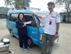 Ketua KKSU A Satim Di Dampingi Korwil Reges RB Ginting Bersama ketua Bidang Organda Terus Mendata Dan Menertibkan Kelengkapan Angkot 02 Cicurug Sukasari