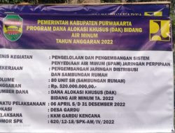 Pemerintah Daerah Purwakarta Alokasikan Dana Alokasi Bidang Air Minum Untuk Kesejahteraan Pemerintah Desa Gardu