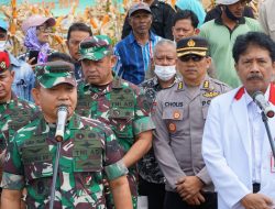 Kapolres Sukabumi Dampingi Irwasda Polda Jabar Hadiri Panen Raya Jagung KASAD Dan Peresmian TNI AD Manunggal Air 