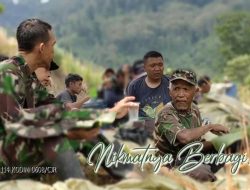 Program TMMD Ke 114 Kodim 0608/Cianjur Ajang Warga Dengan TNI Akrab Berbaur