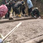 Pengerjaan Sasaran Fisik Program TMMD Ke -114 TA 2022 Kodim 0608/Cianjur Capai 90 Persen