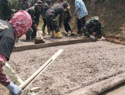 Pengerjaan Sasaran Fisik Program TMMD Ke -114 TA 2022 Kodim 0608/Cianjur Capai 90 Persen