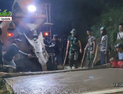 Kemanunggalan TNI Dengan Rakyat Semakin Erat Di Lokasi TMMD 114 Kodim 0608/Cianjur