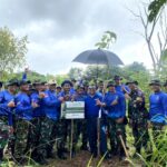 Pangkalan TNI AU (Lanud) Hang Nadim Hadir Dalam Event Penanaman 12 Ribu Pohon Jati Emas di Simpang Flyover Laluan Madani Batam