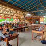 Satgas Pamtas RI-Malaysia Yonif 645/Gty Hadiri Kegiatan Sosialisasi Pasar Rakyat Temajuk