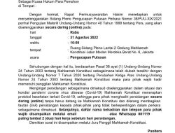 Menanti Putusan MK Kembalikan Hak Regulator Kepada Organisasi Pers