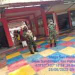 Tekan Angka Pandemi Babinsa Blusukan di Wisata Water Park Mega Sari