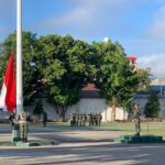 Dandim 0103/Aceh Utara Memimpin Upacara Pengibaran Bendera