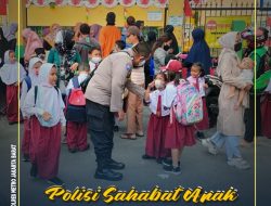 Polisi Sahabat Anak, Bhabinkamtibmas Slipi Polsek Palmerah Aiptu asep permana Beri Edukasi Anak-anak