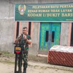 Peduli Warga, Pangdam I/BB Rehab Rumah Warga Yang Tidak Layak Huni di Hamparan Perak