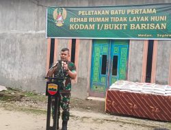 Peduli Warga, Pangdam I/BB Rehab Rumah Warga Yang Tidak Layak Huni di Hamparan Perak