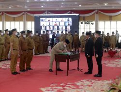 Gubernur Edy Rahmayadi Lantik 123 Pejabat Administrator dan Pengawas, Ilyas Sitorus Jadi Plt Kepala Dinas Kominfo Sumut