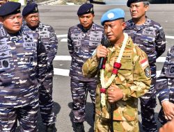 Tuntaskan Misi Perdamaian, Kasal Sambut Kepulangan KRI SIM-367 Di Pangkalan Surabaya