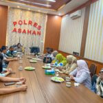 Personel Sat Samapta Polres Asahan Laksanakan Latihan Pengendalian Massa (Dalmas)