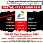 Beredar Pesan Di Medsos, KNPI Aksi Tolak Kanaikan BBM Dukung Golkar Presiden Dan Kalahkan PDI P Di 2024