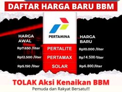 Beredar Pesan Di Medsos, KNPI Aksi Tolak Kanaikan BBM Dukung Golkar Presiden Dan Kalahkan PDI P Di 2024