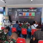 Prajurit Kodam XII/Tpr Ikuti Donor Darah di RRI Partisipasi di Hari Bakti Radio