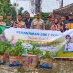 Babinsa Peltu Dasik Ikut Laksanakan Penanaman 1000 Pohon Dalam HUT Kabupaten Skabumi ke 152