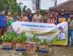 Babinsa Peltu Dasik Ikut Laksanakan Penanaman 1000 Pohon Dalam HUT Kabupaten Skabumi ke 152