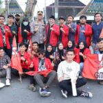 Kapolres Tapsel dan Sidimpuan Bagi Kue Serta Duduk Bersama Mahasiswa Sampaikan Aspirasi Kenaikan BBM