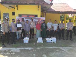Wujudkan Kepedulian jajaran Polsek baktiya barat berikan bantuan kepada warga