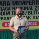 Dandim 0808/Blitar Pimpin Upacara Peringatan Hari Olahraga Nasional XXXIX Tahun 2022