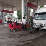 SPBU di Wilayah Kecamatan Kedungwaringin Kembali di Sambangi Petugas Koramil
