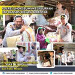 Polres Lhokseumawe Salurkan 350 Bansos Secara Serentak Kepada Pelaku Transportasi, Petugas Kebersihan dan Fakir Miskin