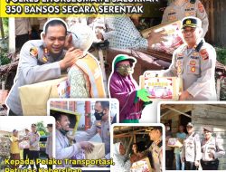 Polres Lhokseumawe Salurkan 350 Bansos Secara Serentak Kepada Pelaku Transportasi, Petugas Kebersihan dan Fakir Miskin