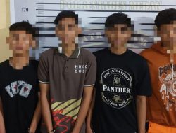 Kapolsek Medan Timur Kompol Rona Tambunan,SIK : 4 Remaja Geng Motor Kami Amankan