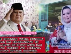 Warga Tionghoa Kisaran Dukung Sri Kumala sirait, se,mm.DPR RI Dan H.Prabowo Subianto Presiden RI 2024