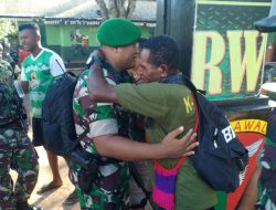 Prajurit Satgas Yonif 123/Rajawali mendapat tempat di Hati Rakyat Papua