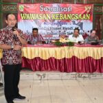 Dandim 0726/Sukoharjo Berikan Materi Wawasan Kebangsaan Di Balai Desa Sanggrahan, Kec. Grogol, Kab. Sukoharjo
