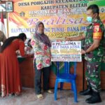 Danramil Tipe B 0808/21 Selorejo, Himbau Agar Kegiatan Penyaluran BLT DD Tetap Patuhi Protkes