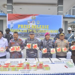 Kerja Keras Membuahkan Hasil, TNI AL Temukan 22 Kg Paket Sabu di Seunuddon Aceh