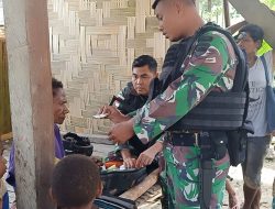JAGA TONG PU KESEHATAN “SATGAS YONIF 126/KC KELILING KAMPUNG BERIKAN PELAYANAN KESEHATAN