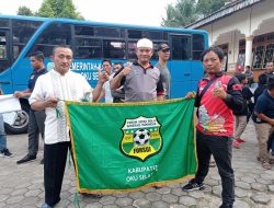 Ahmadi Beserta Muslimin Hasyiem Lepas Forsgi Oku Selatan Menuju Piala Gubernur Sumatera Selatan HERMAN DERU CUP Tahun 2022