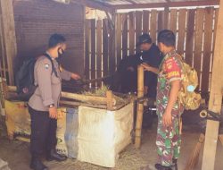 Babinsa Mojorejo Kawal Vaksinasi PMK Hewan Ternak di Desa Mojorejo