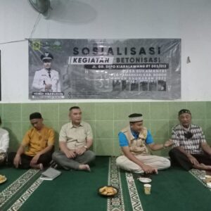 Kepala Desa Sukamantri Sosialisasikan Program Pembangunan Betonisasi GG Depo Kiaralawang Guna Mempercepat Pemulihan Perekonomian