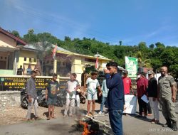 Aksi Para Aktivis Muda Sanggar Kabupaten Bima Minta Copot Kapolsek Kec.Sanggar