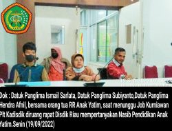 Nasib Pendidikan Anak Yatim Masih Terkatung, LLMB Pekanbaru Akan Segera Laporkan Elmi Gurita ke Gubernur Riau