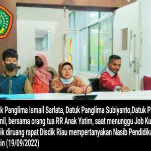 Nasib Pendidikan Anak Yatim Masih Terkatung, LLMB Pekanbaru Akan Segera Laporkan Elmi Gurita ke Gubernur Riau